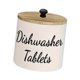 thumbnail image 4 of Contenedor para cápsulas de lavavajillas con tapa, caja de almacenamiento para decoración y accesorios de cocina, madera Blanco, 4 of 9