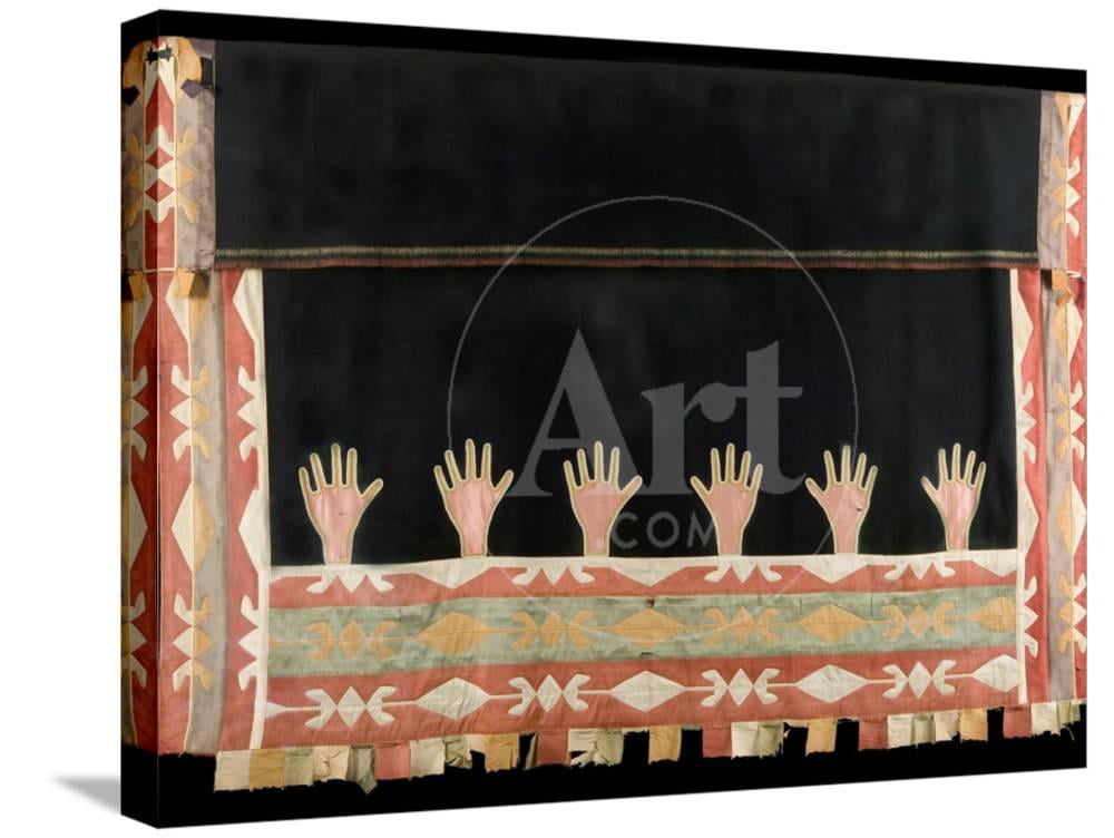 Osage Friendship Blanket, World Culture Stretched Canvas Wall Art Sold