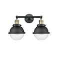 thumbnail image 2 of Innovations Lighting  Hampden 2 Light 18" Bath Vanity Light Matte White/Brushed Satin Nickel, 2 of 5