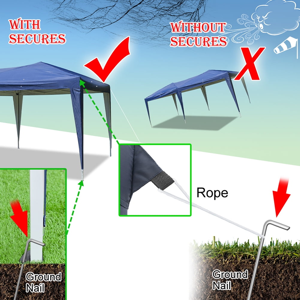 Aimee Lii 240"x120" Canopy Tent Awnings for Decks, Backyard Canopy Gazebo, Outdoor Patio Awnings for Party Camping BBQ Events, Easy Set Up, Waterproof, Blue Aimee Lii 240"x120" Canopy Tent Awnings for Decks, Backyard Canopy Gazebo, Outdoor Patio Awnings for Party Camping BBQ Events, Easy Set Up, Waterproof, Blue