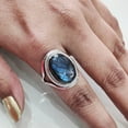 thumbnail image 5 of Natural Labradorite Ring, Woman's Blue Fire Labradorite Ring, Birthstone, Designer Band, 925 Sterling Silver, Womens Ring, Christmas, Thanksgiving, Handmade, Statement Jewelry, Natural Gemstone Ring, 5 of 7