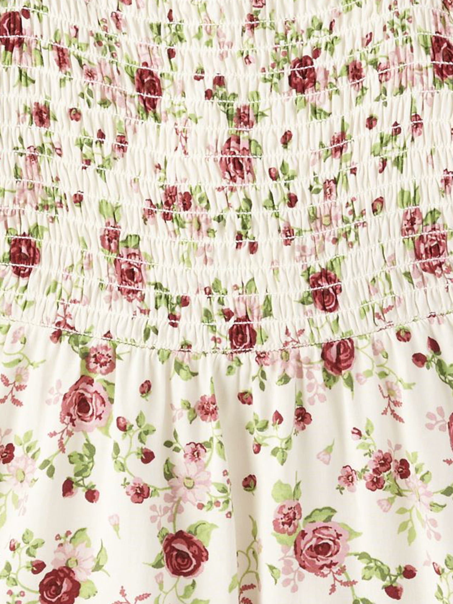 The Children's Place Baby Toddler Girls Short Sleeve Smocked Floral Dress, Sizes 6M-5T