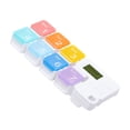 thumbnail image 2 of CIMAXIC 1PC 7 Compartments Pill Box Portable Combination Timing Remind Smart Medicine Case Without Battery (Rainbow),6.77"X2.87"X0.98", 2 of 4