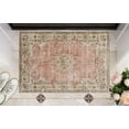 thumbnail image 3 of Linon Home Décor Washable Blanton Area Rug or Runner Collection, Pink and Ivory, 2' x 3', 3 of 8