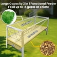 thumbnail image 6 of Heavy - Duty 77 Gallon Galvanised Livestock Feeder - Weather - Resistant & Sturdy 2 - in - 1 Function for Feed & Water Perfect for Various Livestock Housing, 6 of 7