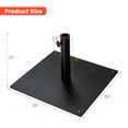 thumbnail image 2 of Gymax Base Carrée Lestée pour Parasol de Patio, Support 36 Lb pour l'Extérieur avec 3 Adaptateurs, 2 of 10