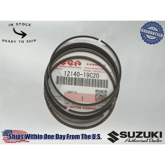 Suzuki Genuine OEM PISTON RING SET KATANA GSX600F BANDIT GSF600S 12140-19C20