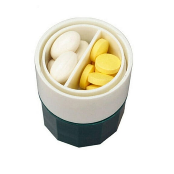 Limei Portable Medicine Cutter Grinder Divider Box Crusher,Pill Cutter for Small or Larger Pills, Accurate Pill Splitter Medication Crusher Pulverizer Grinder Slicer Breaker for Kid Men Women Elderly