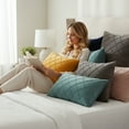 thumbnail image 5 of [IN2XZT175-13 D-Grey] Rectangular Diamond-Shaped Pillow (With/Without Inserts), 5 of 10