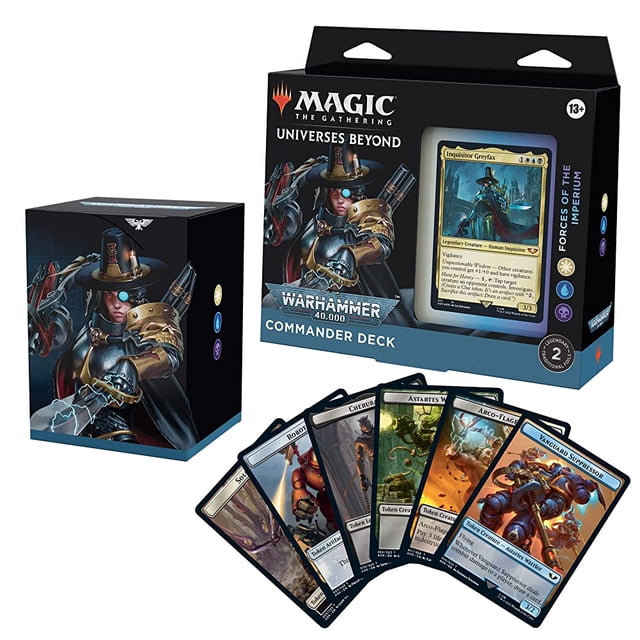Magic The Gathering Más allá del Multiverso: Warhammer 40,000 Mazo de Commander, de Fuerzas del Imperium Inglés