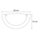 thumbnail image 4 of Lampara De Pared, Luz Ideal, Arbotante De Cristal A-34., 4 of 4