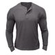 thumbnail image 2 of Blusas y camisas de manga larga y cuello redondo para hombre, blusa básica de color liso con cuello redondo y mangas largas., 2 of 6