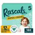 thumbnail image 1 of Rascals Premium Absorbent Baby Diapers, Size 5, Mega Carton, 160 Count, 1 of 9