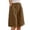 Coffee, variant on Kureaily Womens Summer Shorts Shorts For Women Linen Wide Leg Knee Length Casual Loose Fit Comfy Women Stretchy Trousers