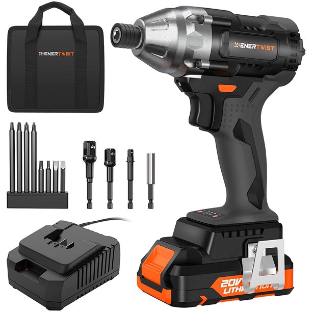 Enertwist 20V Brushless Impact Driver, Max to 330NM Cordless Impact