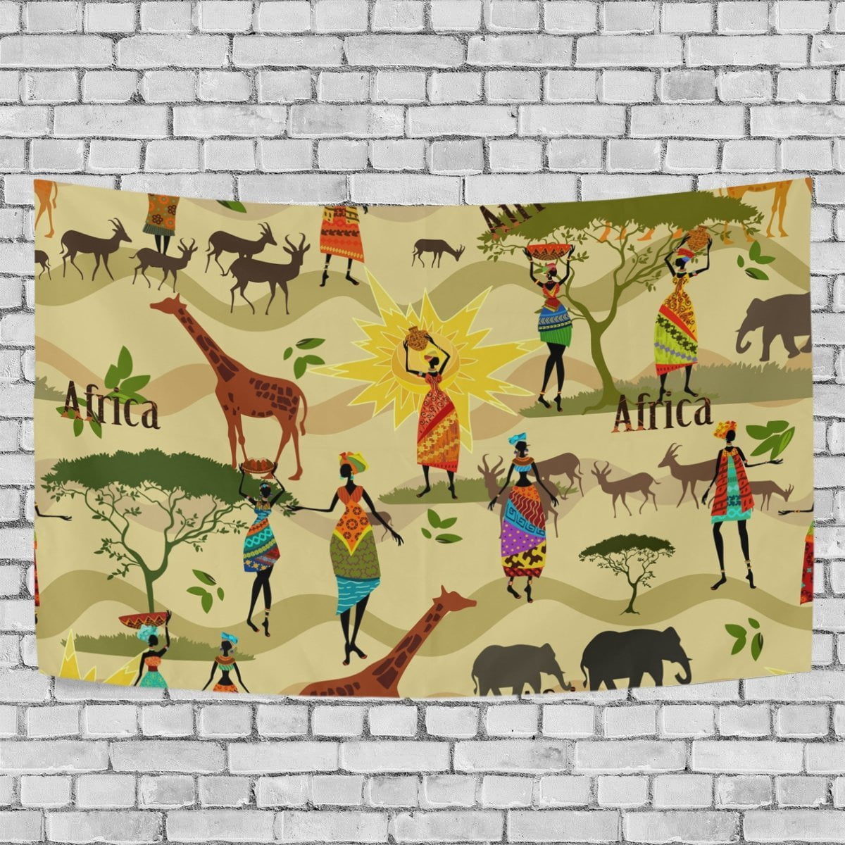 MYPOP African Ait Tapestry Wall Hanging Decoration Home Decor Living Room Dorm 60 x 40 inches 