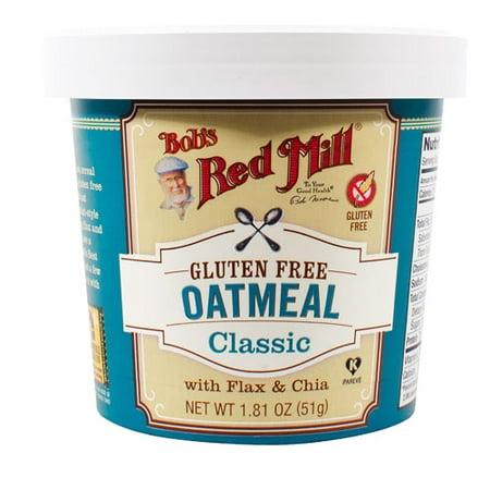 Bob's Red Mill Gluten Free Oatmeal Cup Classic with Flax & Chia -- 1.81 oz pack of 1