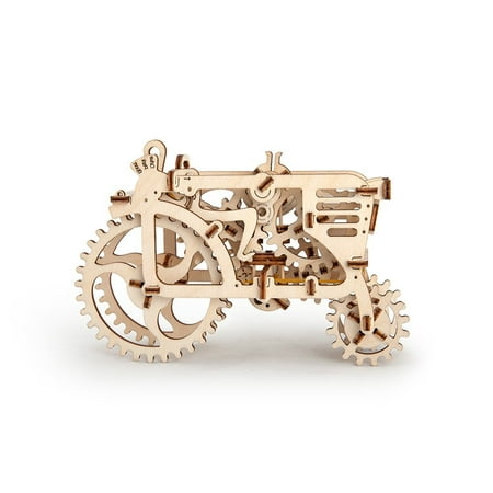 ugears tractor mechanical 3d wood model assemble without