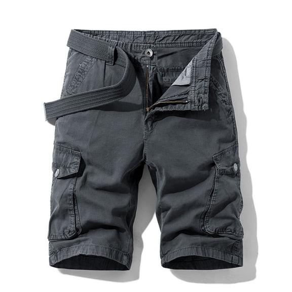 LYMAYTER Casual Shorts for Men Cotton Cargo Shorts Breathable Breathable Shorts with Multi-Pocket 30-38