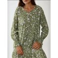 thumbnail image 4 of Printed Viscose Maxi Dress with Crew Neck, 4 of 5