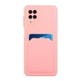 thumbnail image 2 of Galaxy A12 Case, Slim Soft Fit Shockproof Protection Case Dropproof Non-Slip Silicone Case with Card Slots Soft TPU Bumper Phone Wallet Case for Samsung Galaxy A12,Pink, 2 of 6