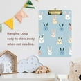 thumbnail image 4 of FORMRS Acrylic Clipboard with Low Profile Clip Standard A4 Letter Size, 12.5" x 9", Blue Rabbits, 4 of 8