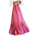 thumbnail image 2 of Maoxin Skirt for Women Women Fashionable And Personalized Printed Waistband Bohemian Long Skirt ,Multicolor,L, 2 of 8