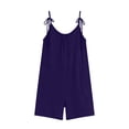 thumbnail image 6 of Women's Pajama Sets 2 Piece Lounge Sets Fashion Casual Solid Color Pants Comfortable Sleeveless Short Pants Jumpsuit, 6 of 6