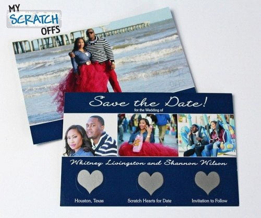 My Scratch Offs 1" Silver Heart Blank Scratch-off Sticker Labels, 500 Count