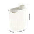 thumbnail image 3 of Blueek Food Grade Rice Storage Container with Airtight Lid Large Capacity Kitchen Pantry Organizer for Dry Goods and Grain Preservation(White,5L), 3 of 6