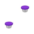 thumbnail image 3 of Bearachild Recipiente portátil para aderezo para ensaladas con tapas coloridas, condimentos, tamaño portátil fresco y seguro, color morado Púrpura 2Conjunto, 3 of 6
