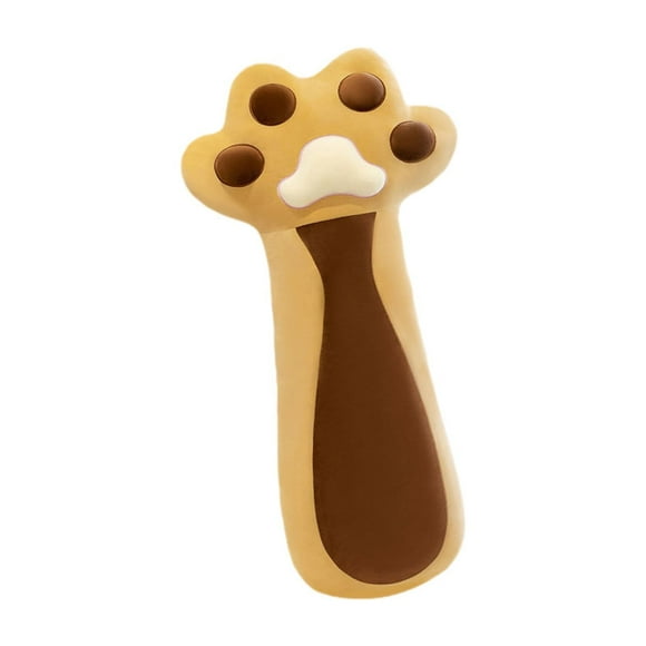 Almohada de peluche de gato larga con forma de pata de gato, animal de peluche para dormir, abrazo, almohada corporal tierna para Amarillo