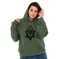 thumbnail image 4 of Triangle Eye Star Symbolic Spirit Hoodie Sweatshirt Women Men Brisco Brands M, 4 of 6