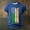 #706-Blue, variant on Ceisia Men's St. Patrick's Day American Flag Shamrock T-Shirt | Short Sleeve Crew Neck Casual Tee Gifts