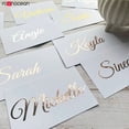 thumbnail image 1 of Calcomanía personalizada con nombre, etiqueta de palabra, vinilo, botella de agua de vidrio, nombre personalizado nupcial y palabra, fuente de Navidad E836, 1 of 3