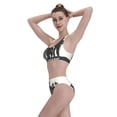 thumbnail image 3 of Kdxio Veterans Day for Womens High Waisted Bikini Top Sports Style Two Piece Bathing Suits, 3 of 5