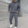 thumbnail image 4 of Men's Tracksuits Sweatsuits for Men Sweat Track Suits 2 Piece Knit Jacquard Pullover Sweatshirt Tracksuit Casual Athletic Jogging Warm Up Sets, 4 of 4