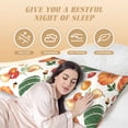 thumbnail image 4 of Lsque Autumn Pumpkins Body Pillow Case Cover,Ultra-Soft Microfiber Bed Pillow Cases 20x54 inches,Elegant Bedding,Breathable Durable Pillow Cover with Envelope Closure, 4 of 8