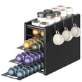 thumbnail image 2 of Coffee Pod Drawer Holder 72 Pods Large Capacity 4 Tier Holder for Vertuo Coffee Pod Organizer for Countertop Storage Rack for Nespresso Vertuo Pods Space Saving Black KH06BB, 2 of 7