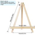thumbnail image 2 of Juego de 10 caballetes de madera de 9 pulgadas de alto para exhibición de mesa, caballete de pintura para manualidades artísticas para artistas, adultos, estudiantes, caballete de madera triangular, 2 of 4