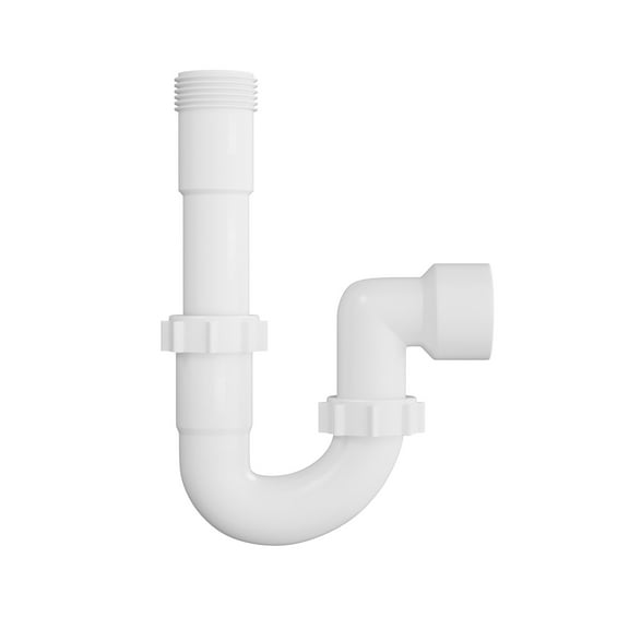 Proflo Pfptp103 12-1/4" Plastic Sj Tubular P-Trap (1-1/4" X 1-1/2" Connections) - White