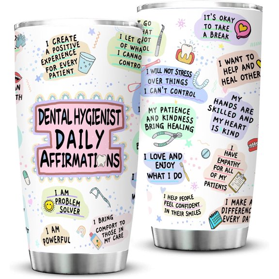 Dental Hygienist Gifts Tumbler,Dental Hygienist Gifts for Women,Dental Hygienist Appreciation Week Gifts Graduation Gift,Dental Hygienist Must Haves,Dental Hygienist Accessories Mug Cup 20oz