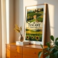 thumbnail image 3 of Tuscany Vintage Travel Poster – Rolling Hills of Italy - Tuscany Italy Illustration Travel Poster Vineyard Landscape Scenic Rural Countryside Unframed Wall Art Print 20 x 28 inches, 3 of 60