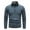 Blue, variant on AOOCHASLIY 2023 Men Fall Coat Men's Fashion Winter Sweater Casual Pullover Hooded Fleece Jacket