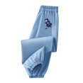 thumbnail image 1 of WEIYLL Boys' Pants Outdoor Elastic Summer Spring Playwear Round Neck Printed Design Light Blue1 size 8-10 Years, 1 of 7