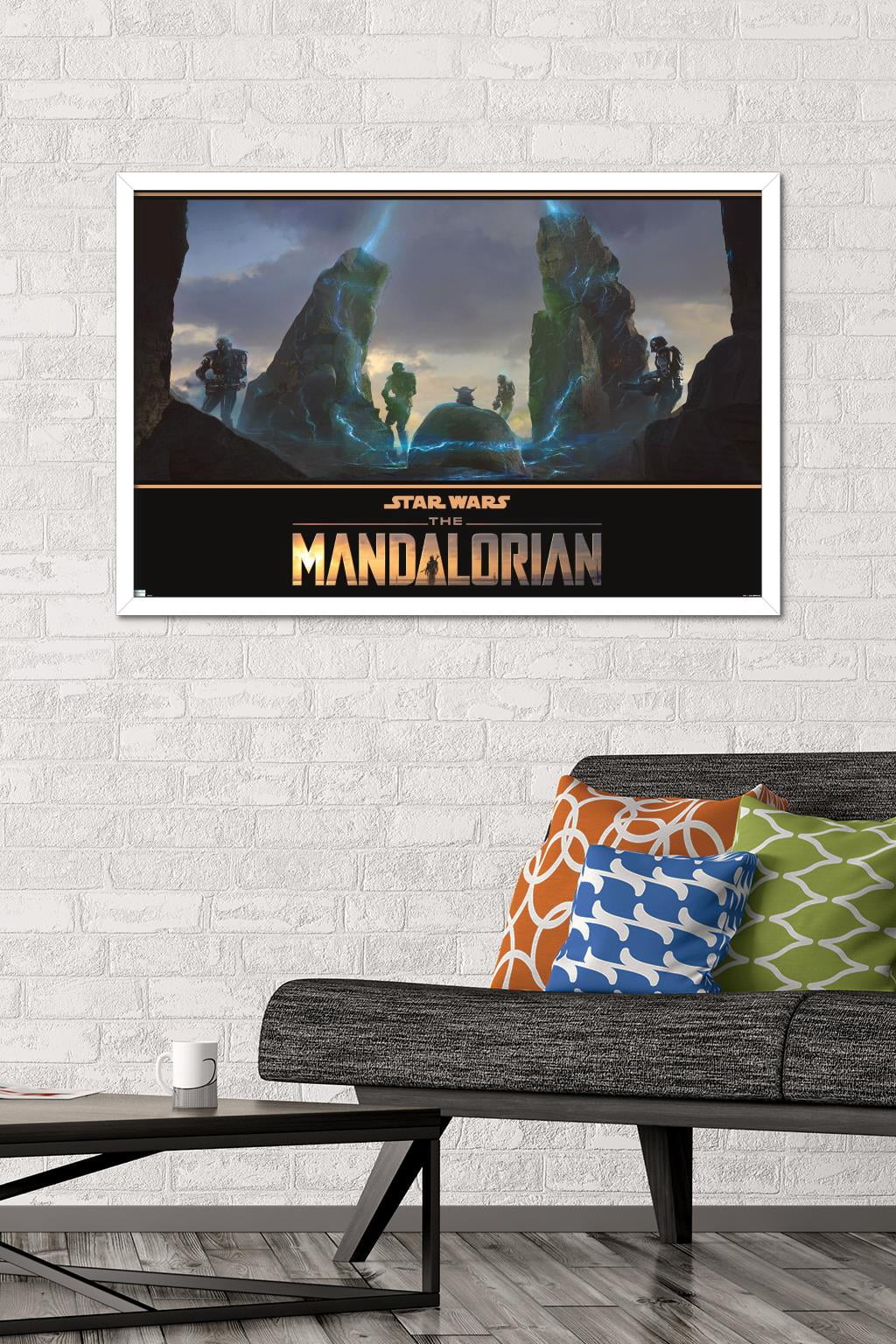 Star Wars: The Mandalorian Season 2 - Seeing Stone Wall Poster, 22.375" x 34", Framed