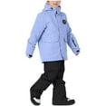 thumbnail image 4 of Hellosay Ski Suits for Kids Boys Girls Waterproof Windproof 2 Piece Snowsuit Pant and Jacket Snow Suit Winter Outdoor Overalls 3-12T, 4 of 7