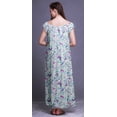 thumbnail image 2 of Bimba Nightgowns For Women Rayon Printed Short Sleeve LadiesÂ&nbsp;NightwearÂ&nbsp;Lingerie, 2 of 4