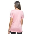 thumbnail image 3 of Expert Brand Women's USA-Made MoCA V-Neck Cotton Blend T-Shirt, Pale Pink, Medium, 3 of 8