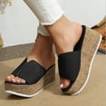 thumbnail image 2 of Mostsola Womens Sandals Platform Beach Shoes Comfort Wedge Arch Support Slip on Shoes Casual Slides, 2 of 8